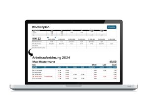 excel vorlage wochenplan mit automatischer arbeitsaufzeichnung